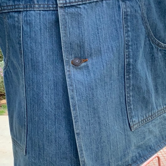 1970's Men's Original Orange Tag Blue Denim Levis Chore Jacket - Picture 8 of 9